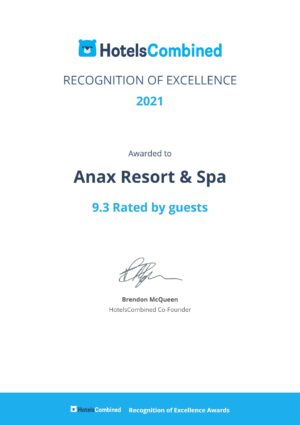 Anax_Resort_and_Spa_Certificate